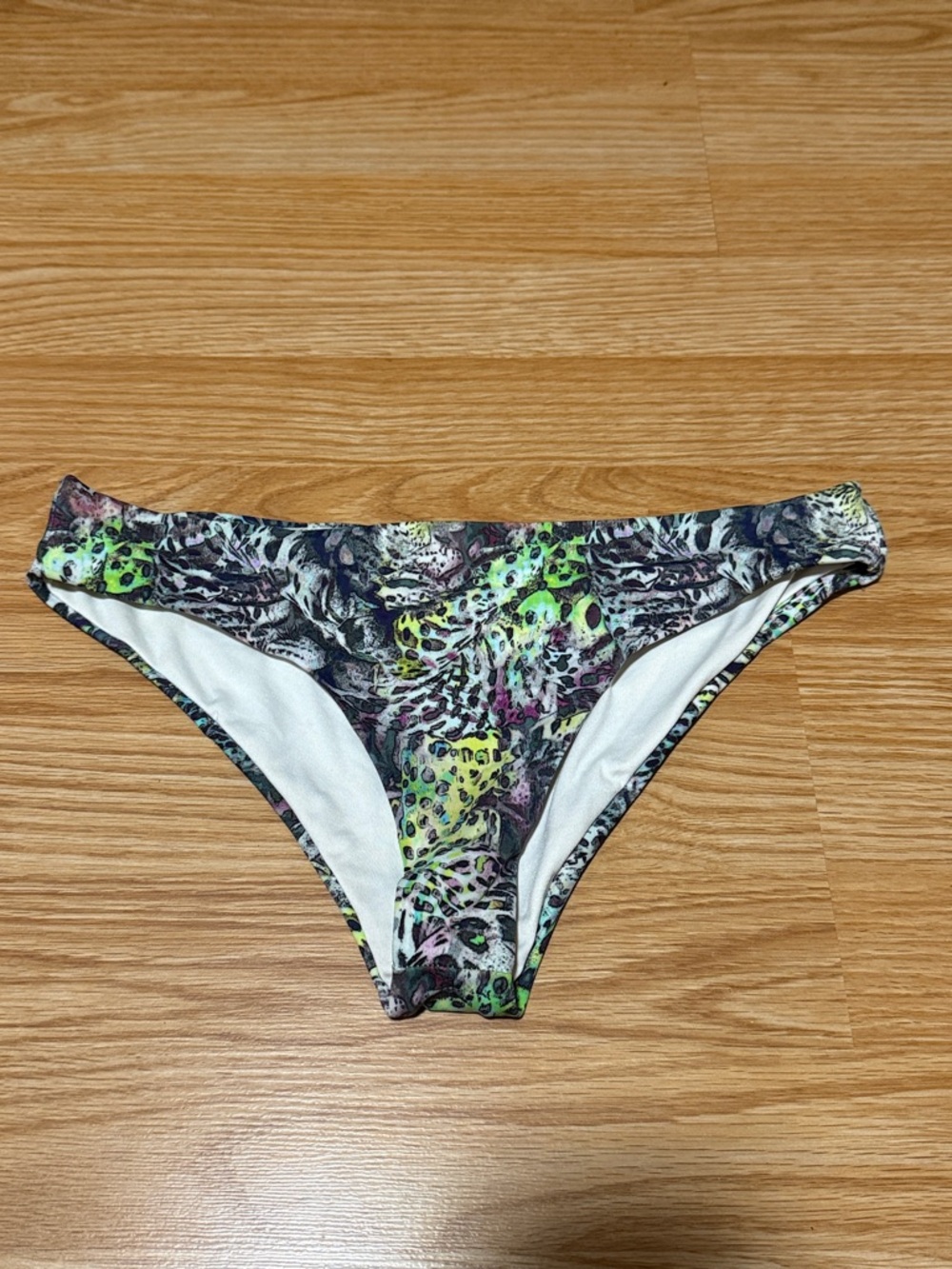 Neon Green Animal Print Bikini Bottom - Stylish Women's Swimwear